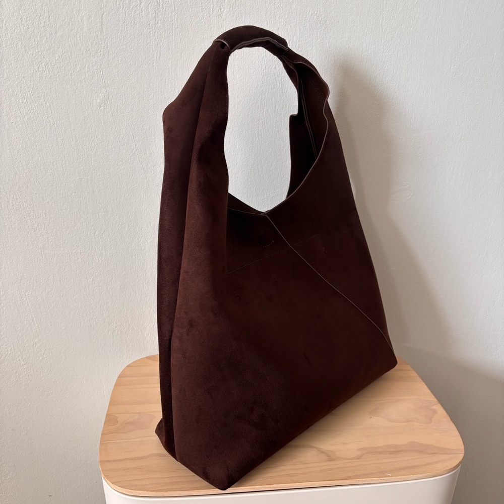 Banana Republic Dark Brown Suede Shoulder Bag - Picture 4 of 8